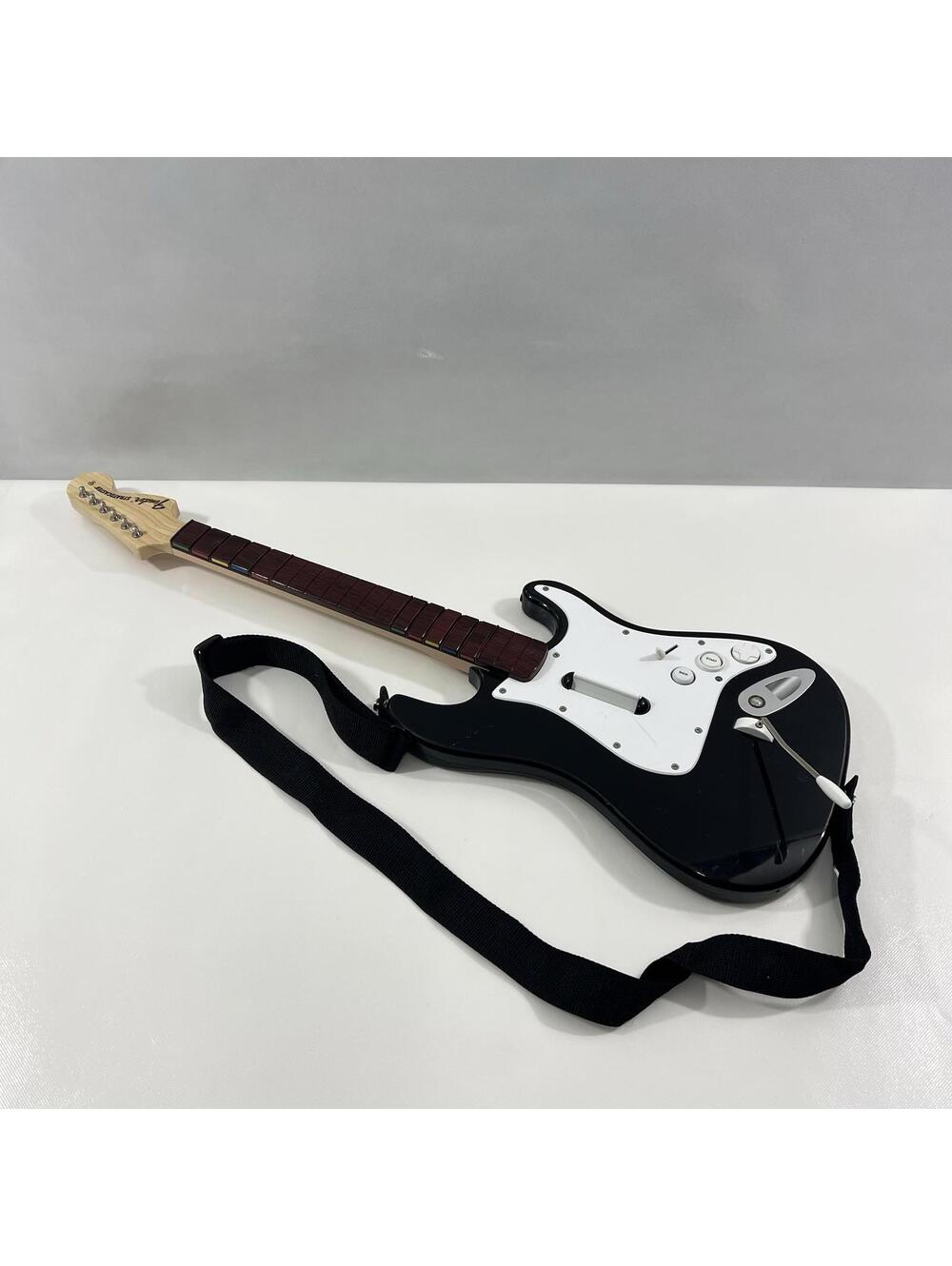 Rock Band Black Fender Stratocaster XBOX 360 Wireless Guitar XBGTS2-A Harmonix